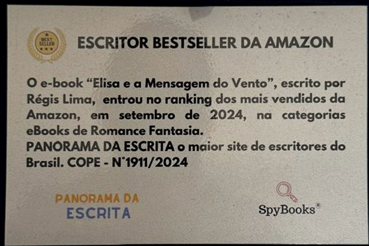 Placa: Escritor Bestseller da Amazon — o e-book, setembro de 2024, eBooks de Romance Fantasia